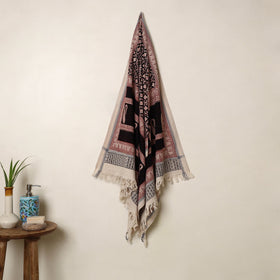 Buy Multicolor Handloom Cotton Bagh Print Towel
