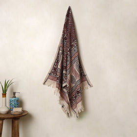  Multicolor Handloom Cotton Bagh Print Towel