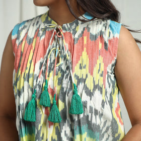 Shop Pochampally Ikat Crop Top Online in India 