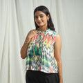 Shop Pochampally Ikat Crop Top Online in India 