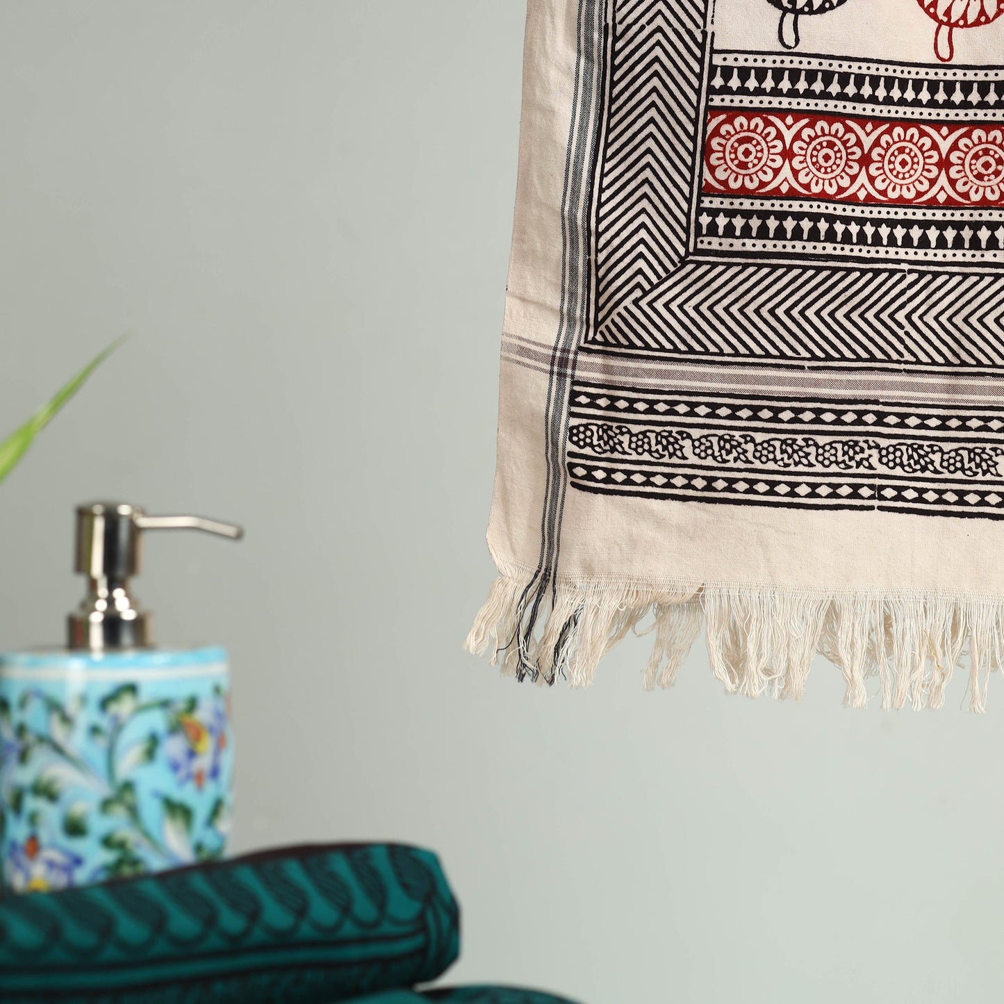 Bagh Hand Block Print Cotton Handloom Towel