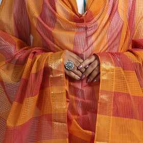 Multicolor - handloom cotton nizam zari border mangalagiri