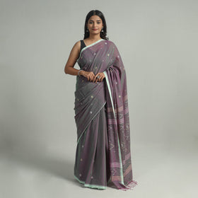 Multicolor - handloom cotton phulia jamdani saree
