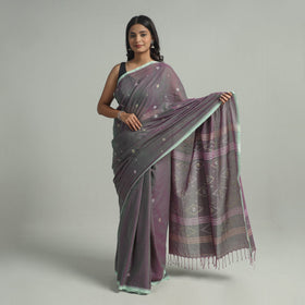 Multicolor - handloom cotton phulia jamdani saree