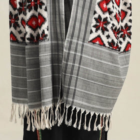 Multicolor - Handloom Cotton Pochampally Double Ikat Dupatta 01