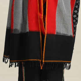 Multicolor - Handloom Cotton Pochampally Double Ikat Dupatta 14