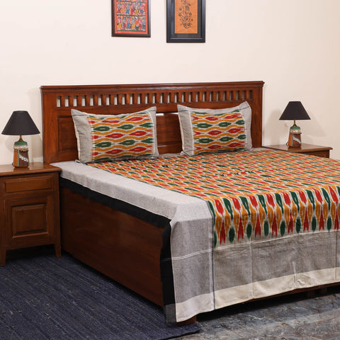 Multicolor - handloom cotton pochampally ikat double