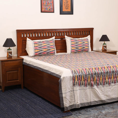 Multicolor - handloom cotton pochampally ikat double