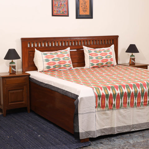 Multicolor - handloom cotton pochampally ikat double