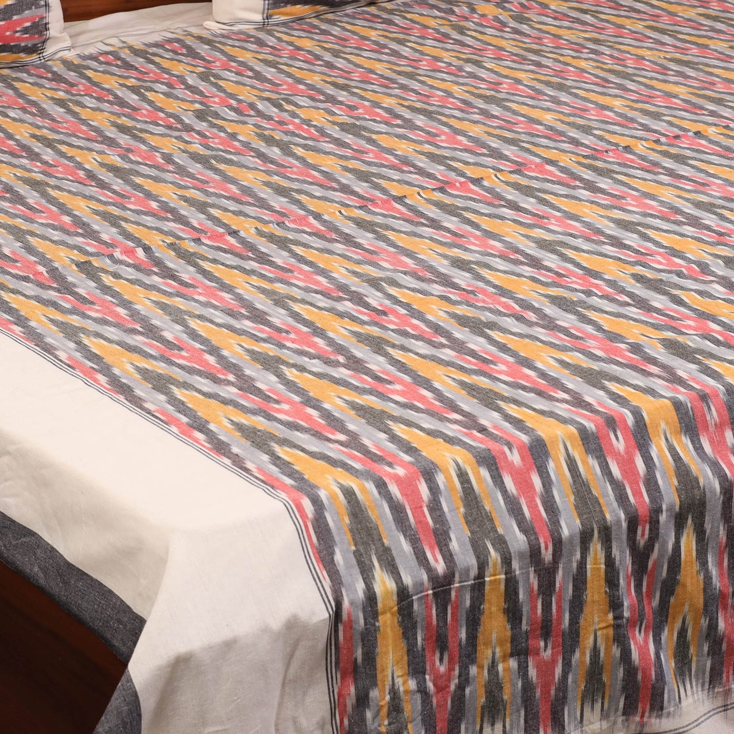 Multicolor - handloom cotton pochampally ikat double