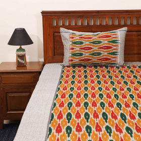Multicolor - handloom cotton pochampally ikat double