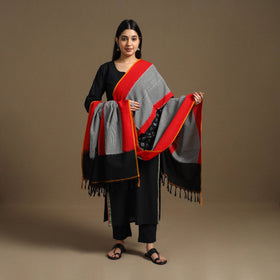 Buy Multicolor Handloom Cotton Pochampally Ikat Dupatta