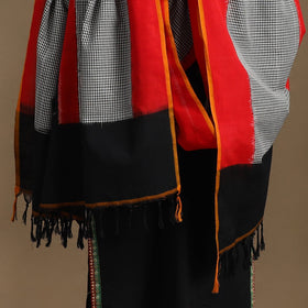 Buy Multicolor Handloom Cotton Pochampally Ikat Dupatta