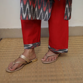 Multicolor - Handloom Cotton Pochampally Ikat Kurta Set 03