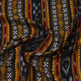 Buy Multicolor Handloom Cotton Sambalpuri Ikat Fabric