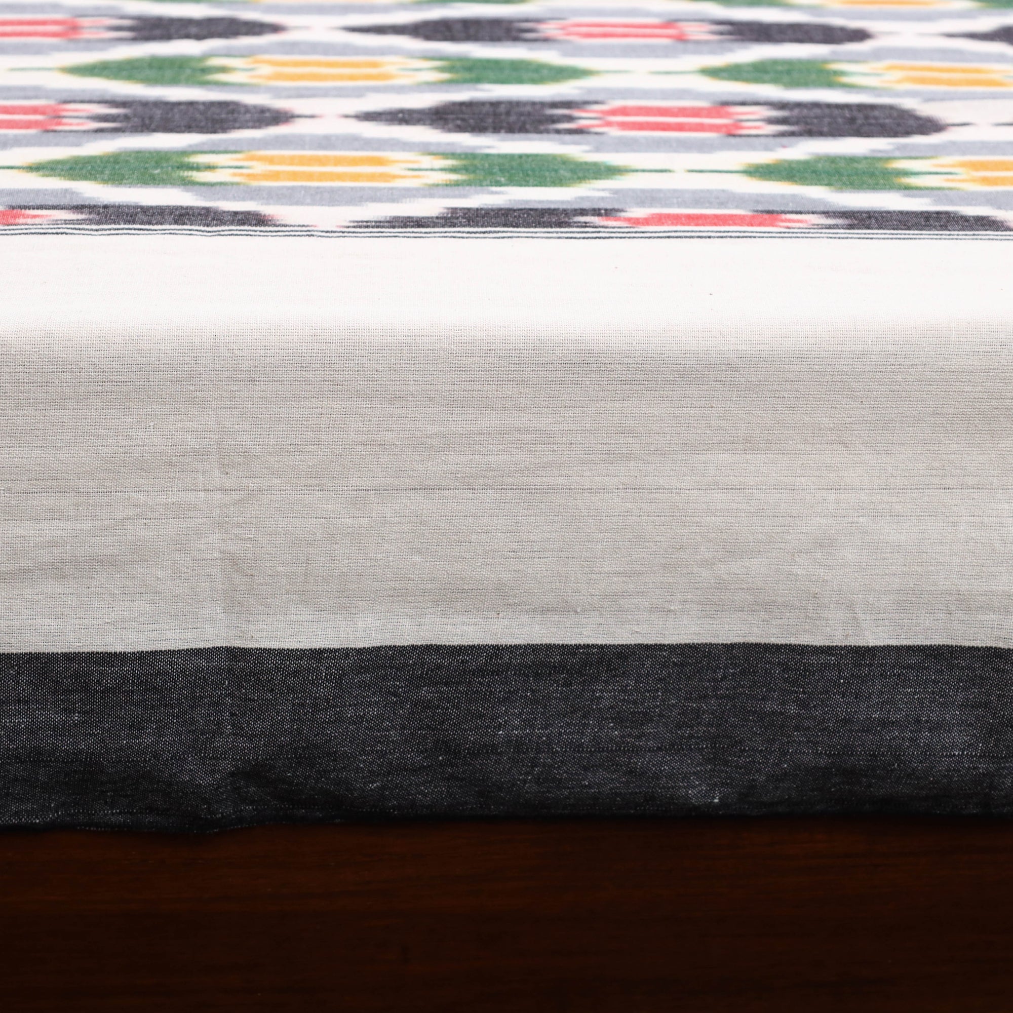 Handloom cotton single pochampally ikat bed sheet (90 x 60