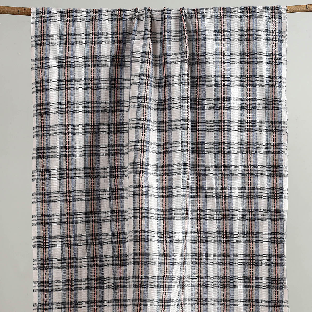 Multicolor - handloom fine cotton checks bath towel 33