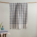 Multicolor Handloom Fine Cotton Checks Bath Towel