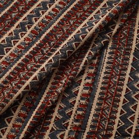 Handloom kala cotton natural dyed fabric 03 - handcrafted