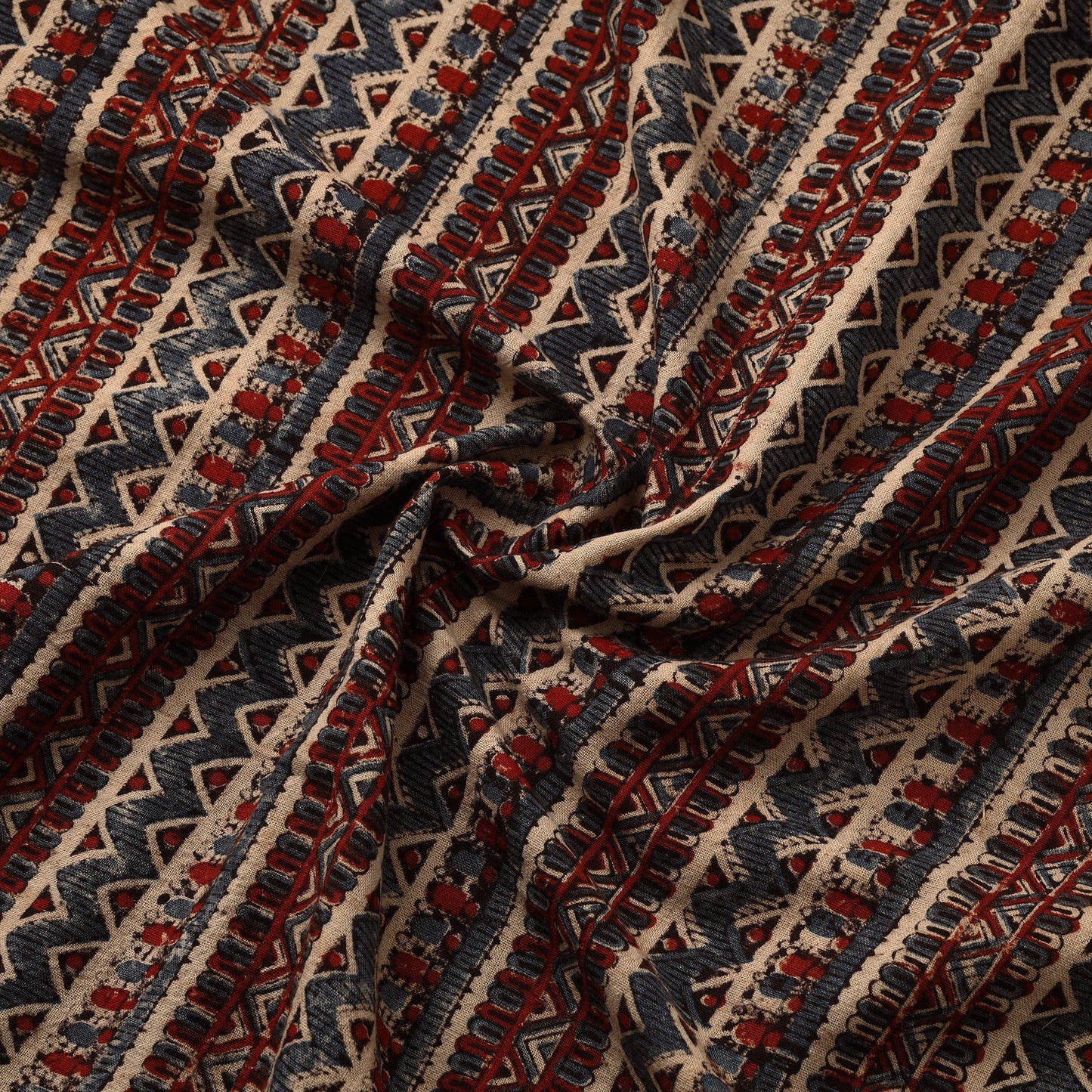 Handloom kala cotton natural dyed fabric 03 - handcrafted