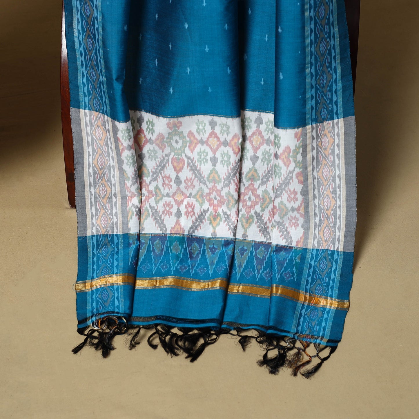 Handloom sico pochampally ikat 2pc unstitched dress