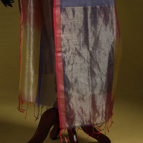 Handloom silk cotton maheshwari dupatta with zari border 18