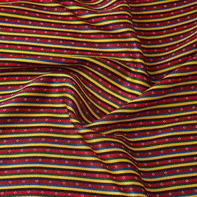  Multicolor Handloom Silk Cotton Mashru Fabric