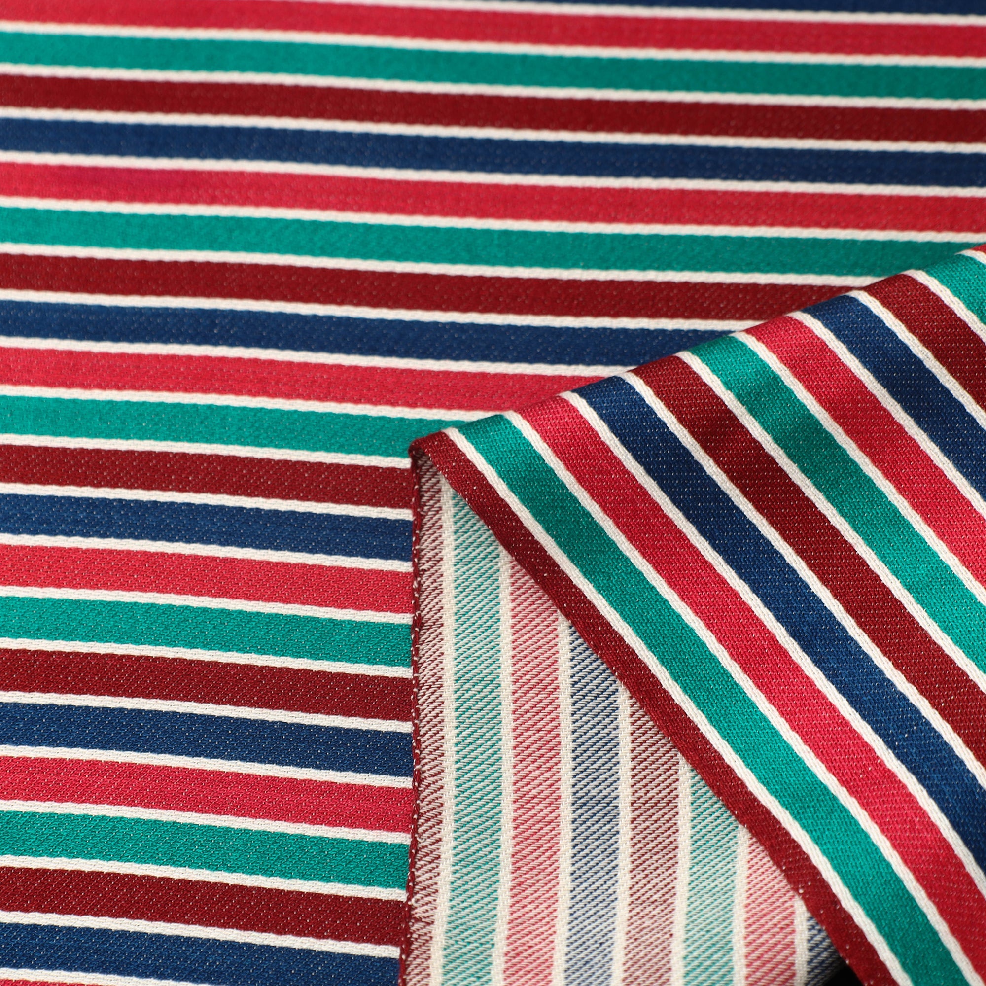  Multicolor Handloom Silk Cotton Mashru Fabric