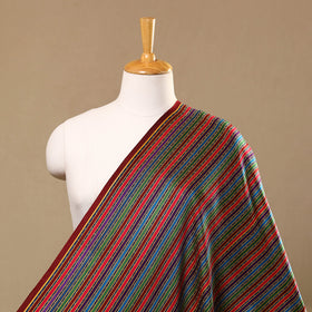  Multicolor Handloom Silk Cotton Mashru Fabric