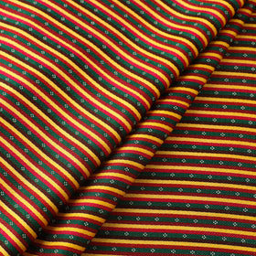  Multicolor Handloom Silk Cotton Mashru Fabric