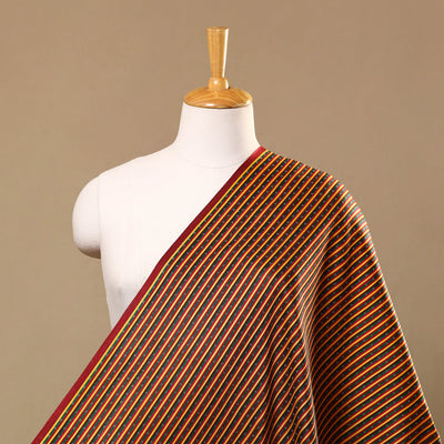  Multicolor Handloom Silk Cotton Mashru Fabric