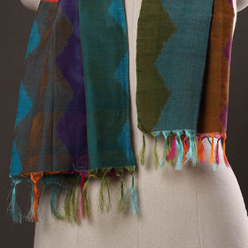 Multicolor - handloom silk cotton pochampally ikat stole 02