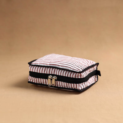 Multicolor Handmade 4 Pocket Jewellery Pouch