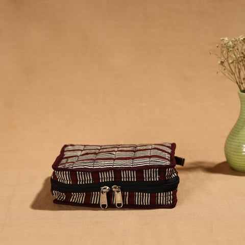 Multicolor Handmade Cotton Jewelry Bag - 4 Pockets