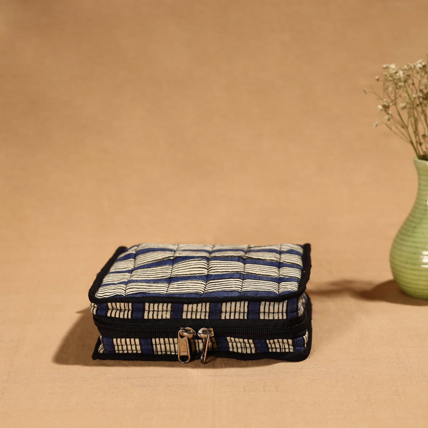 Multicolor Handmade Cotton Jewelry Bag - 4 Pockets