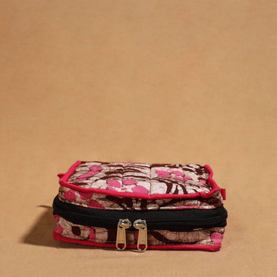 Multicolor Handmade 4 Pockets Cotton Jewelry Bag