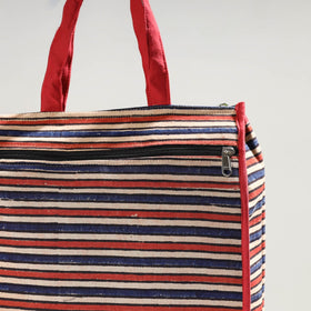 Multicolor Handmade Ajrakh Block Printed Cotton Shopping Bag