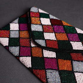 Multicolor Handmade Bead Work Clutch