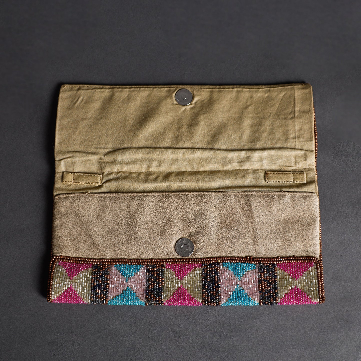 Multicolor Handmade Bead Work Clutch