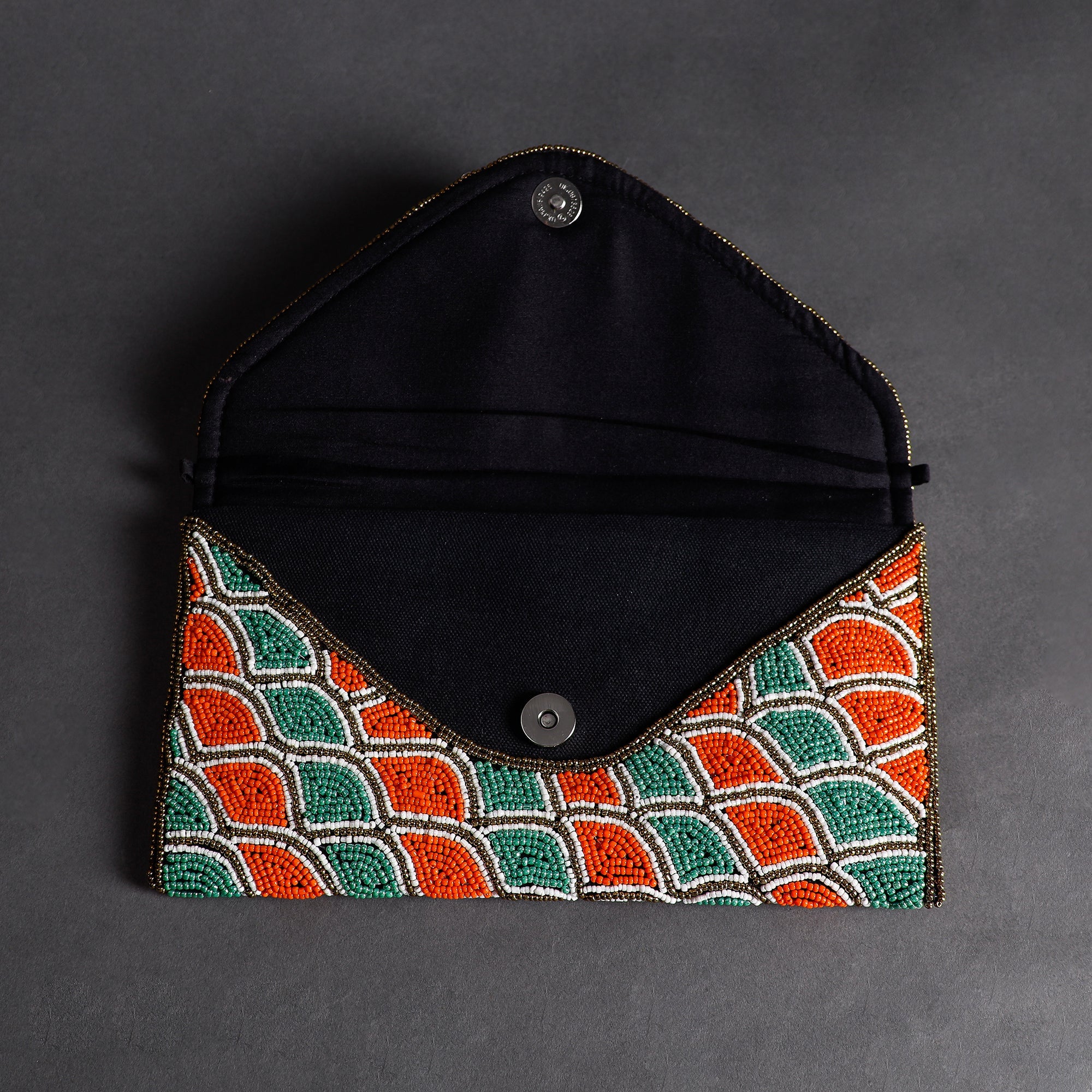 Multicolor Handmade Bead Work Clutch
