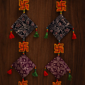 Multicolor - handmade bead work fabric hanging for home