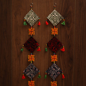 Multicolor - handmade bead work fabric hanging for home