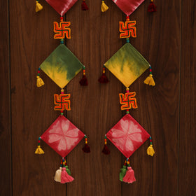 Multicolor - handmade bead work fabric hanging for home