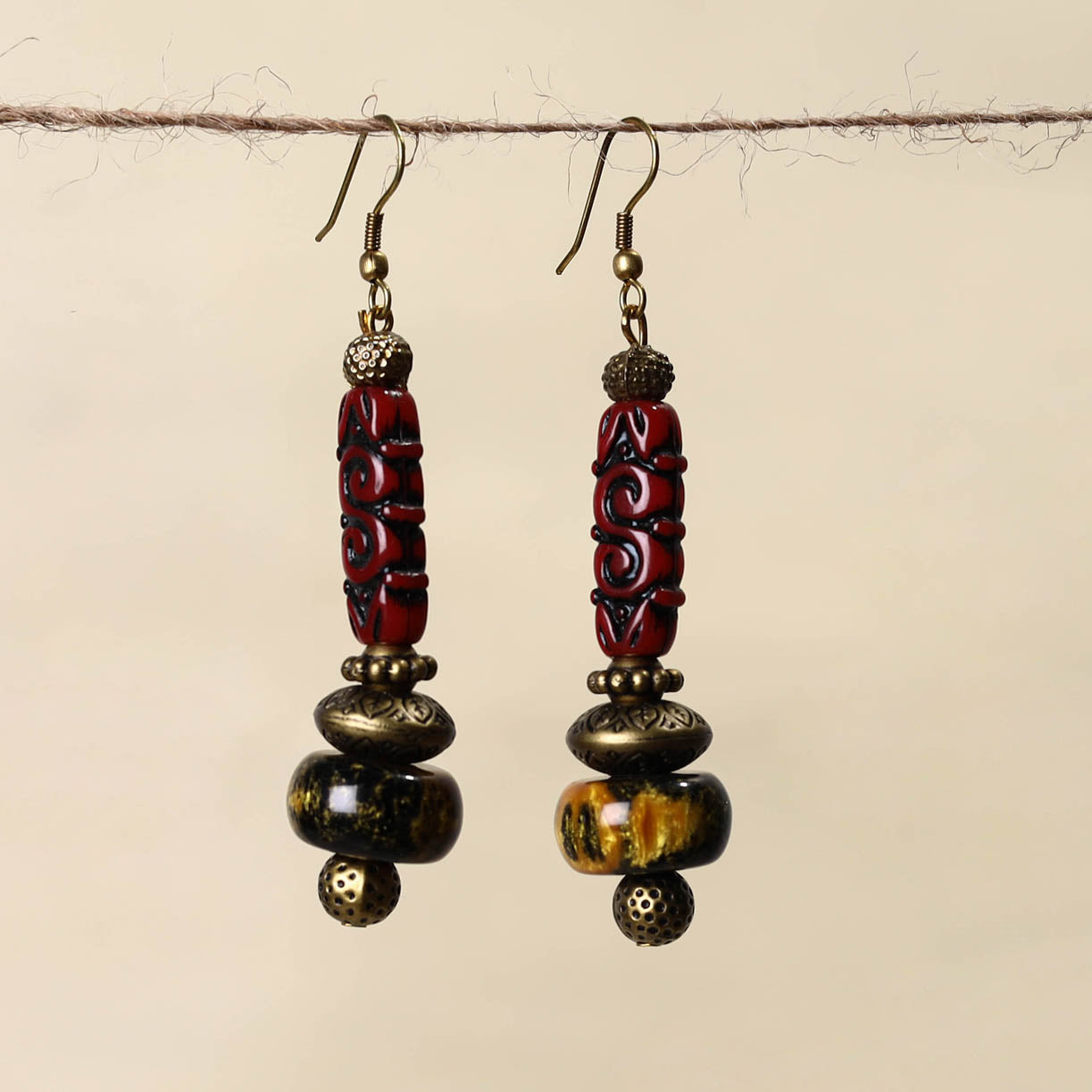 Multicolor - handmade beaded earrings 158 - handcrafted