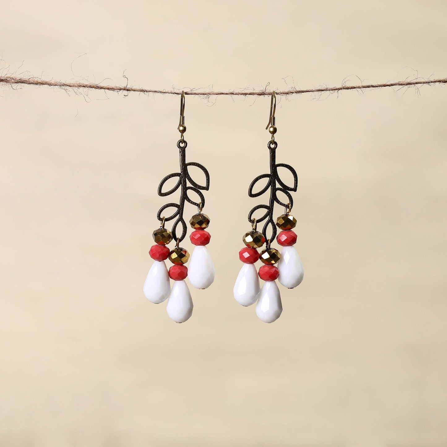 Multicolor - handmade beaded earrings 76 - handcrafted