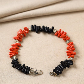   Handmade Beads & Metal Anklet 07 