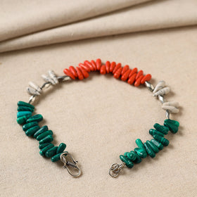 Multicolor - handmade beads & metal anklet 11 - handcrafted