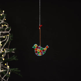 Handmade christmas ornament bird hanging 14 - handcrafted