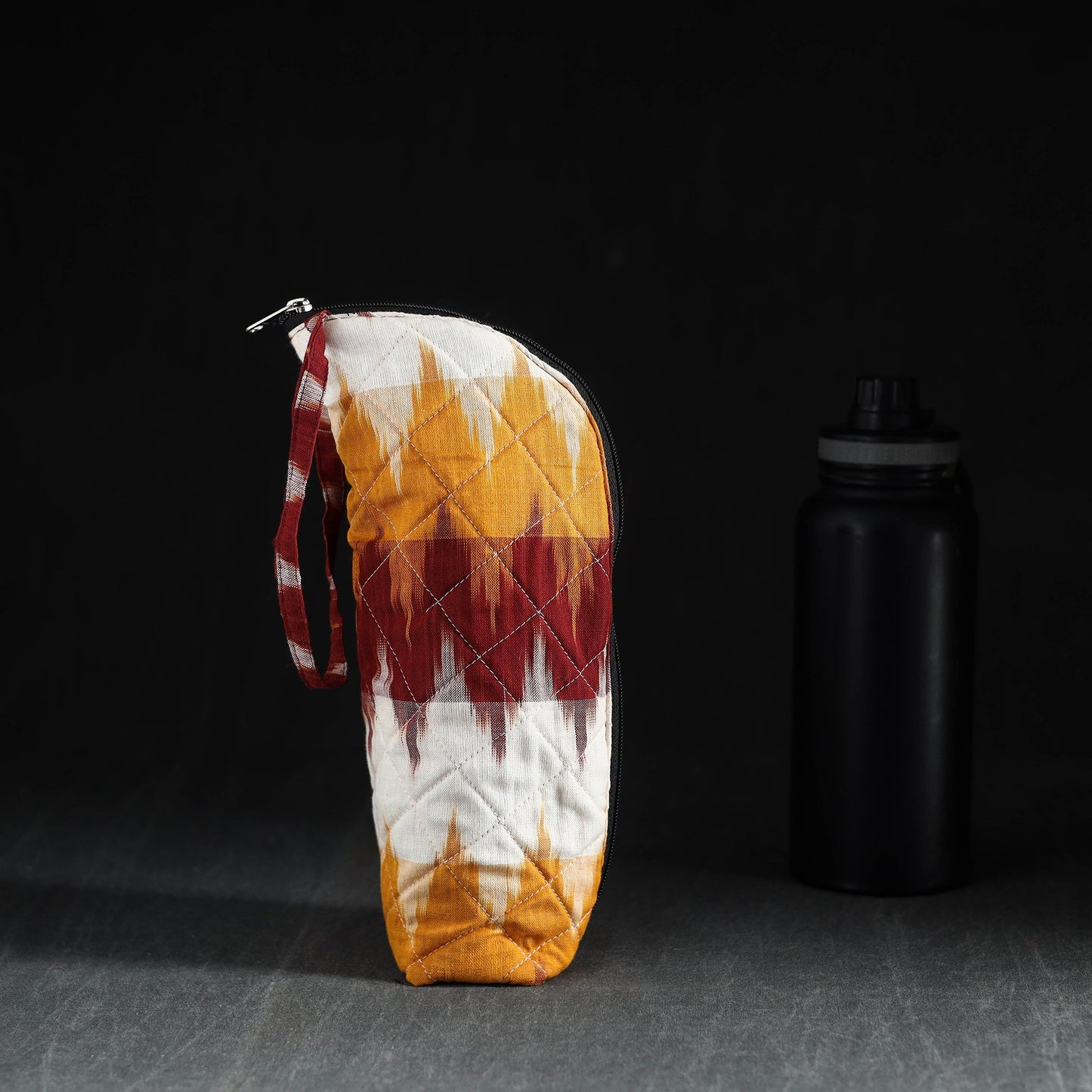 Multicolor Handmade Cotton 1L Water Bottle Cover