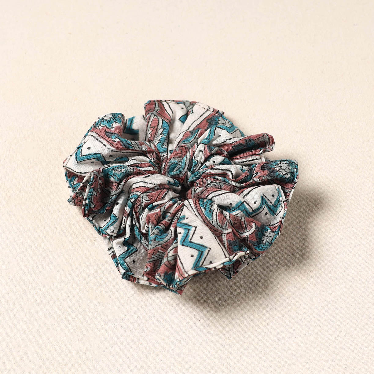 Multicolor Handmade Cotton Elastic Rubber Band/Scrunchie